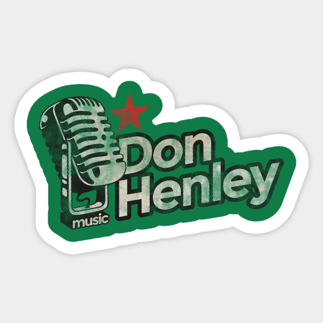 Don Henley Vintage Sticker by G-THE BOX